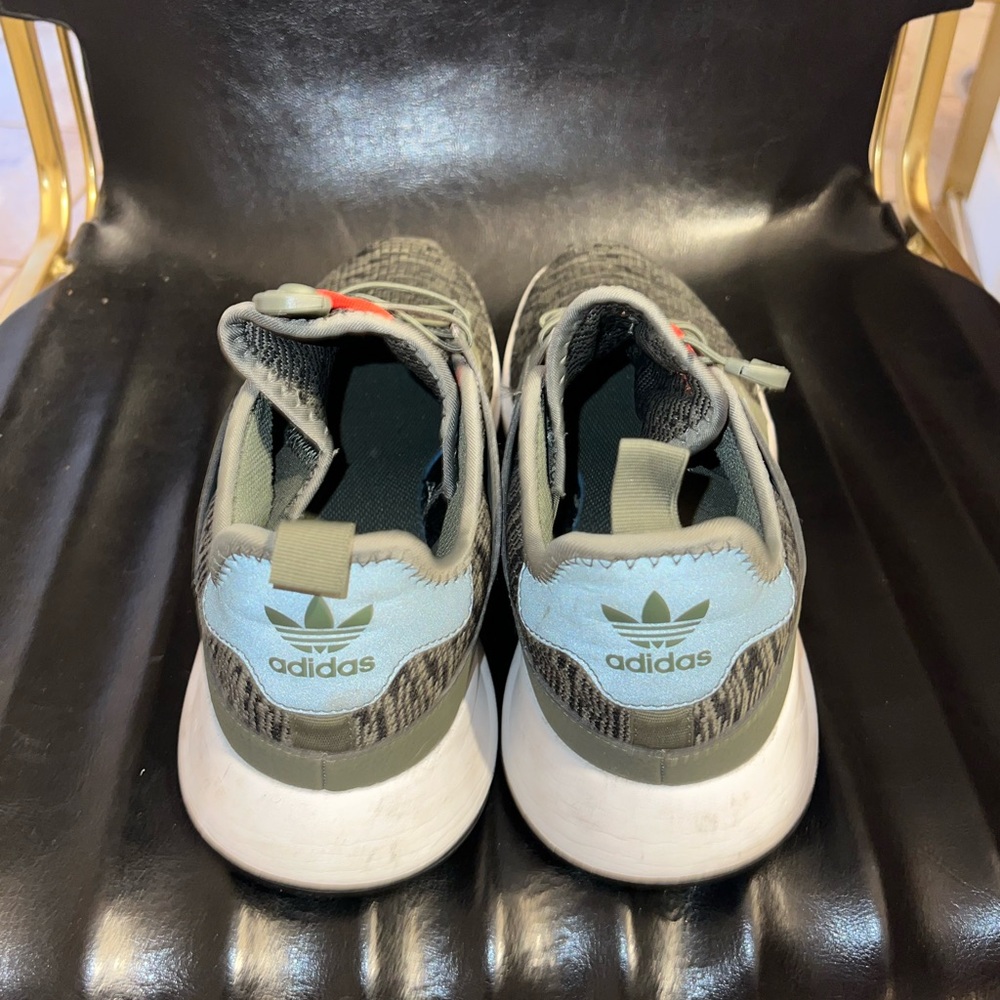 Size 10 men’s barely worn, army green adidas.